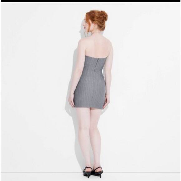 Women's Tube Mini Bodycon Suiting Dress - Wild Fable L - Picture 2 of 5
